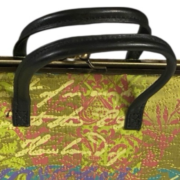 Kristen Lee Designs, Water Knabe, Silk Floral, Mini Bag, Satchel, RARE, like new - Picture 3 of 13